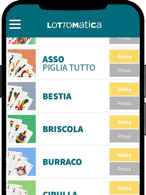 lottomatica.it mobile|Lottomatica Giochi di Carte 17+ .